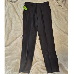 Haggar H26 Mens Premium Stretch Dress Pants Slim Fit Charcoal 29W x 30L HD80928